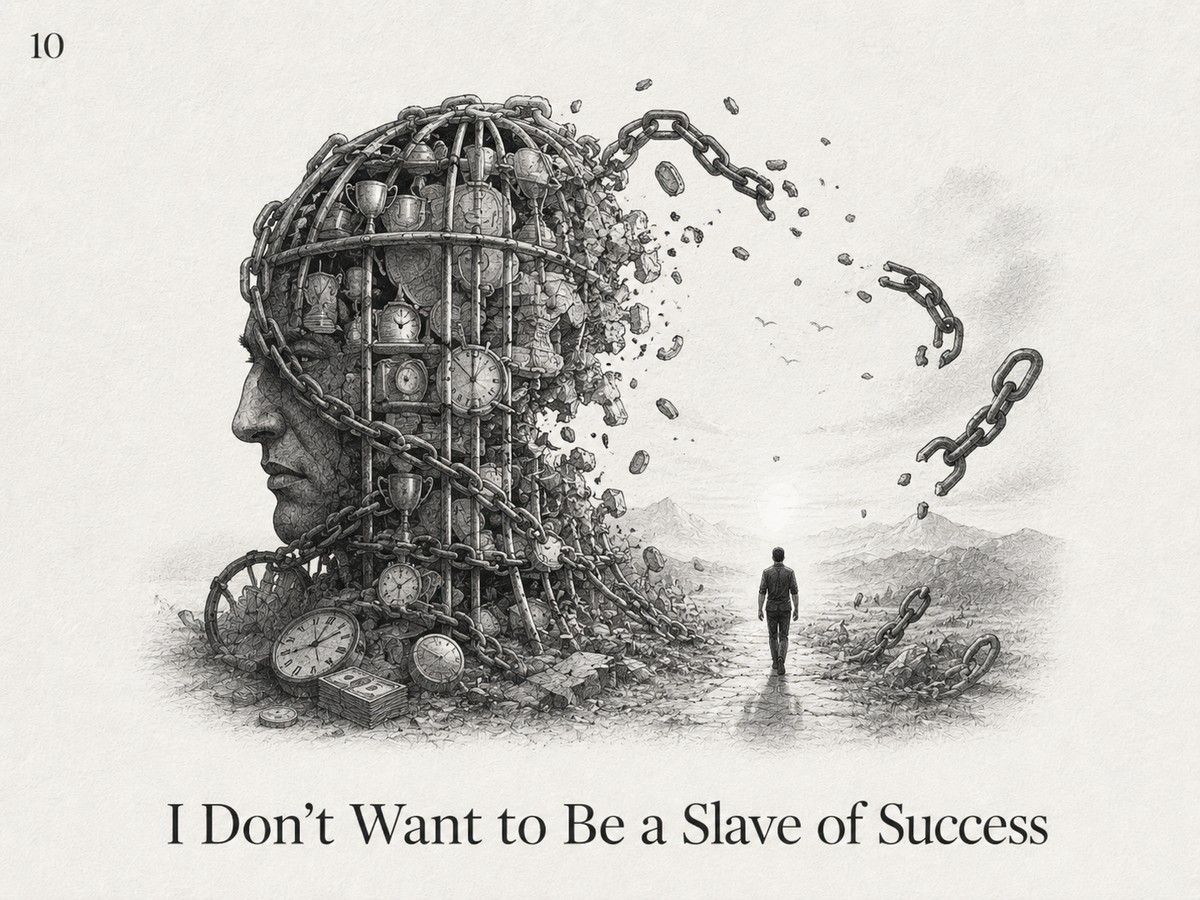 I Don’t Want to Be a Slave of Success